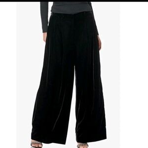 NWOT Theory Drape Velvet Wide Leg Pants 14